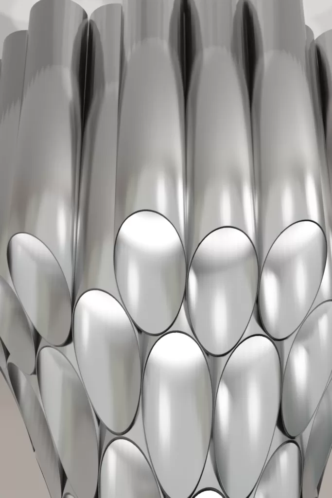 Luxury modern aluminium chandelier lighting design Aluminiumsky Sagittarius 2e