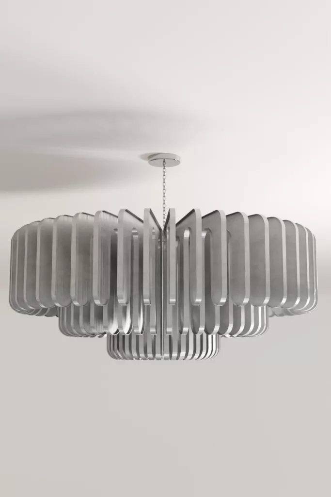 Luxury modern aluminium chandelier lighting design Aluminiumsky Taurus 3e