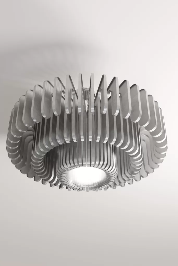 Luxury modern aluminium chandelier lighting design Aluminiumsky Taurus 4e