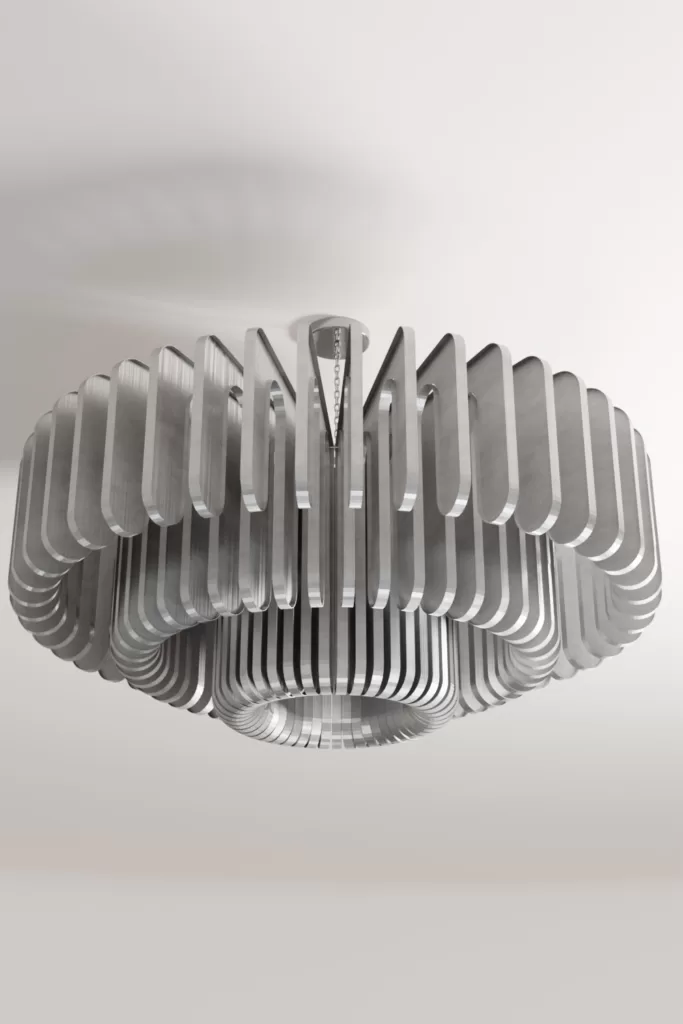 Luxury modern aluminium chandelier lighting design Aluminiumsky Taurus 5e