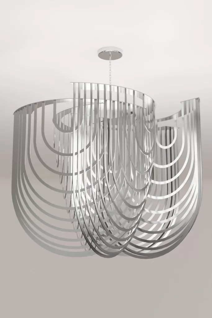 Luxury modern chandelier aluminium lighting design Aluminiumsky Lighting house Cepheus 1e