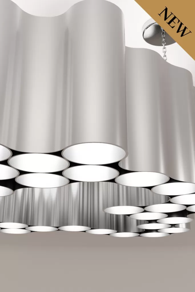 Luxury modern chandelier aluminium lighting design Aluminiumsky Lighting house Corvus 2e