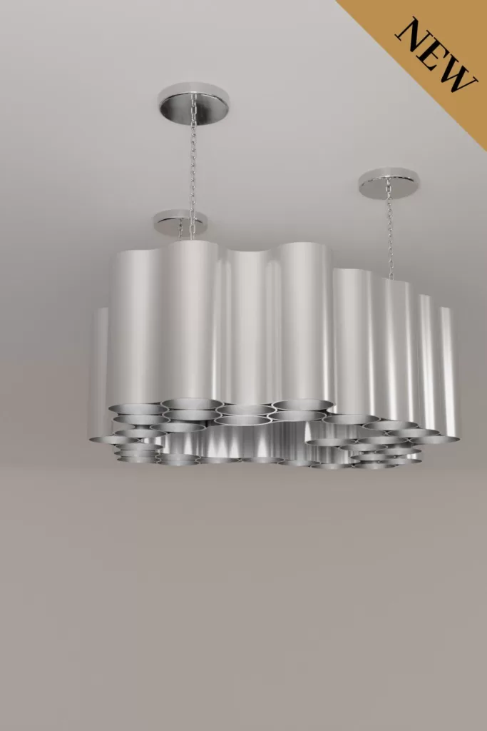 Luxury modern chandelier aluminium lighting design Aluminiumsky Lighting house Corvus 5e