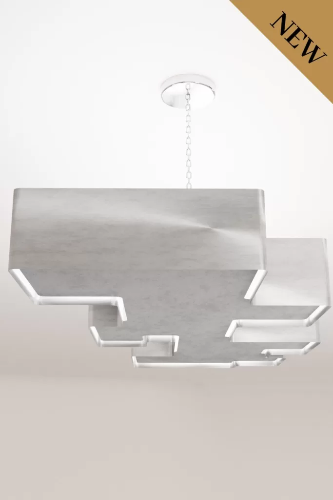 Luxury modern chandelier aluminium lighting design Aluminiumsky Lighting house Crux 3e