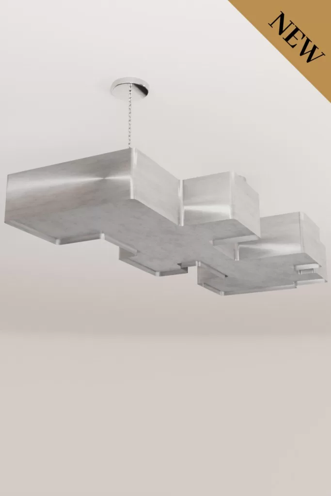 Luxury modern chandelier aluminium lighting design Aluminiumsky Lighting house Crux 5e