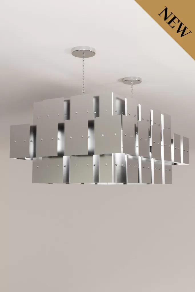Luxury modern chandelier aluminium lighting design Aluminiumsky Lighting house Eridani 1e