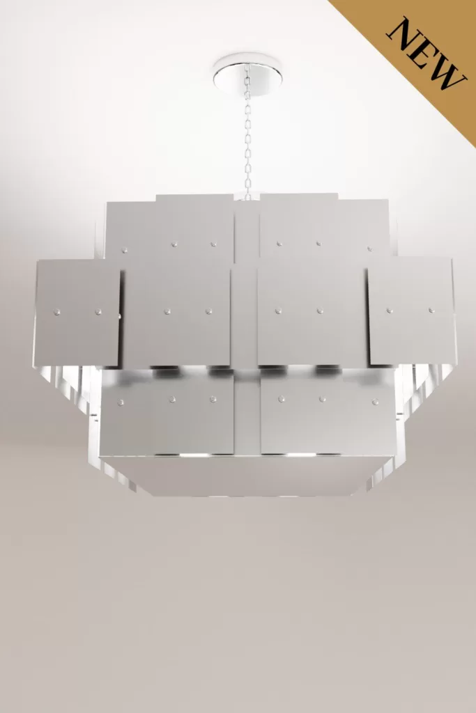 Luxury modern chandelier aluminium lighting design Aluminiumsky Lighting house Eridani 3e