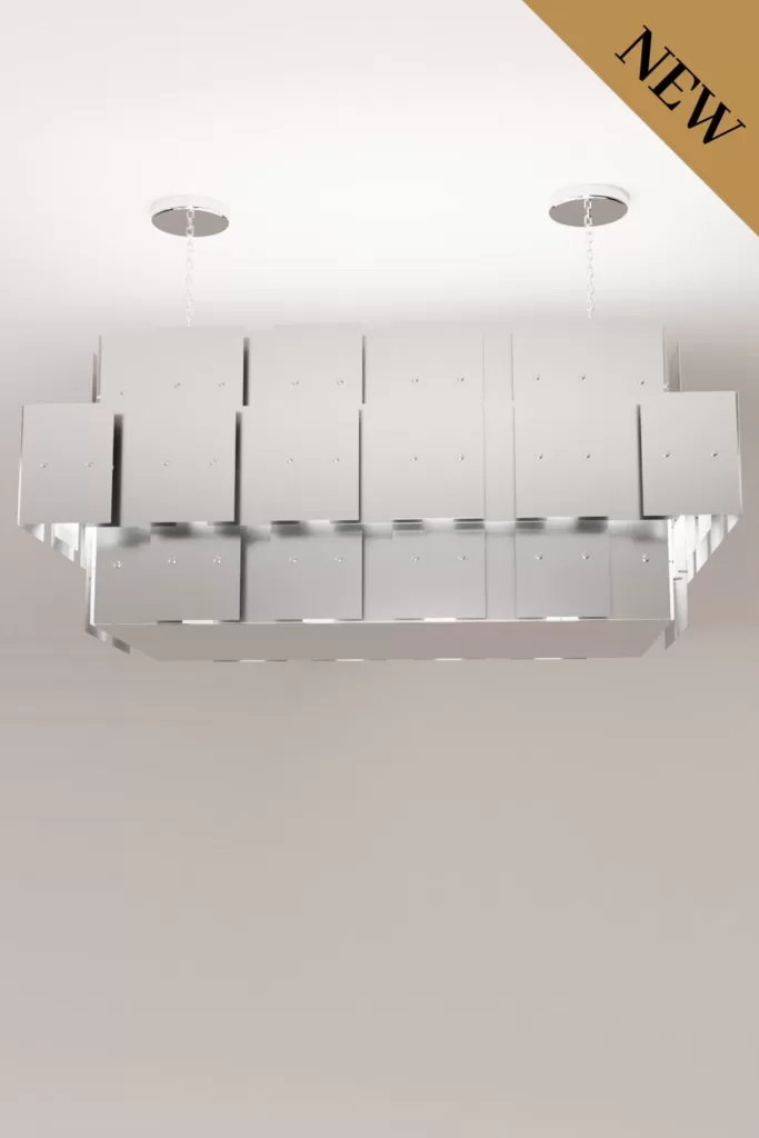 Luxury modern chandelier aluminium lighting design Aluminiumsky Lighting house Eridani 4e