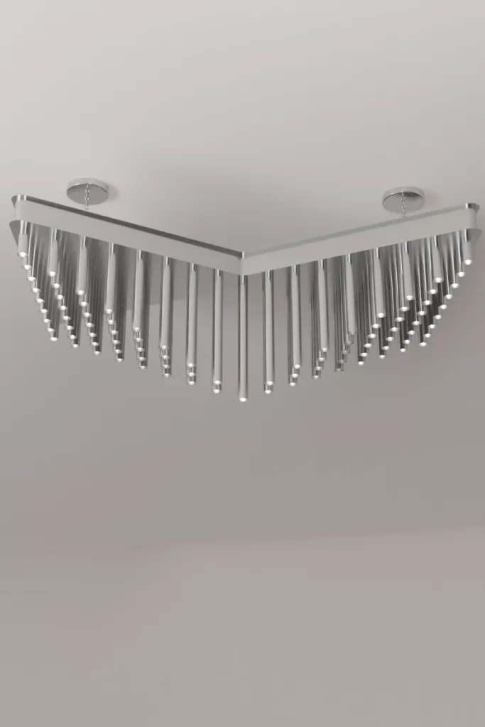 Luxury modern chandelier aluminium lighting design Aluminiumsky Lighting house Eris 4e