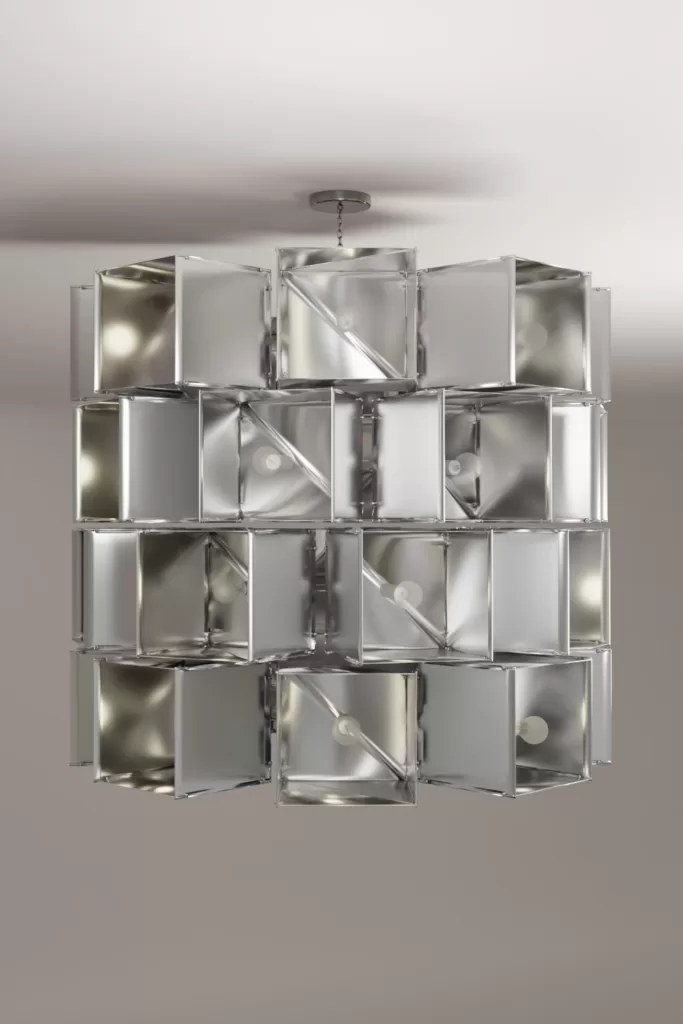 Luxury modern chandelier aluminium lighting design Aluminiumsky Lighting house Hydrae 4e