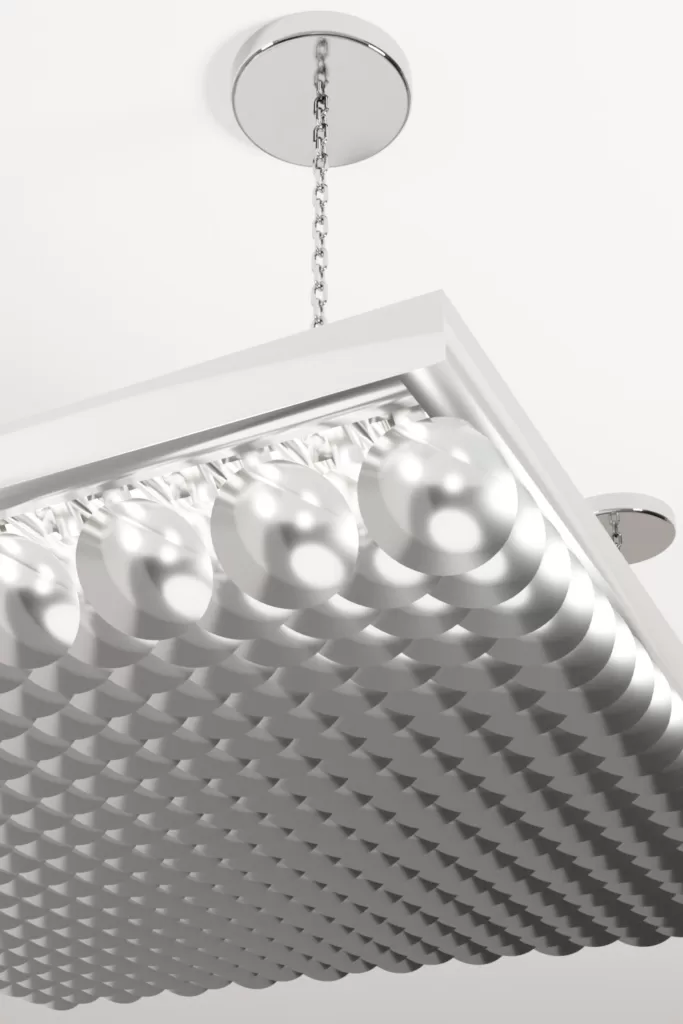 Luxury modern chandelier aluminium lighting design Aluminiumsky Lighting house Lacaille 2e
