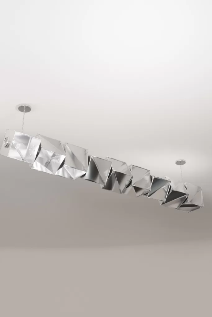 Luxury modern chandelier aluminium lighting design Aluminiumsky Lighting house Lynds 4e