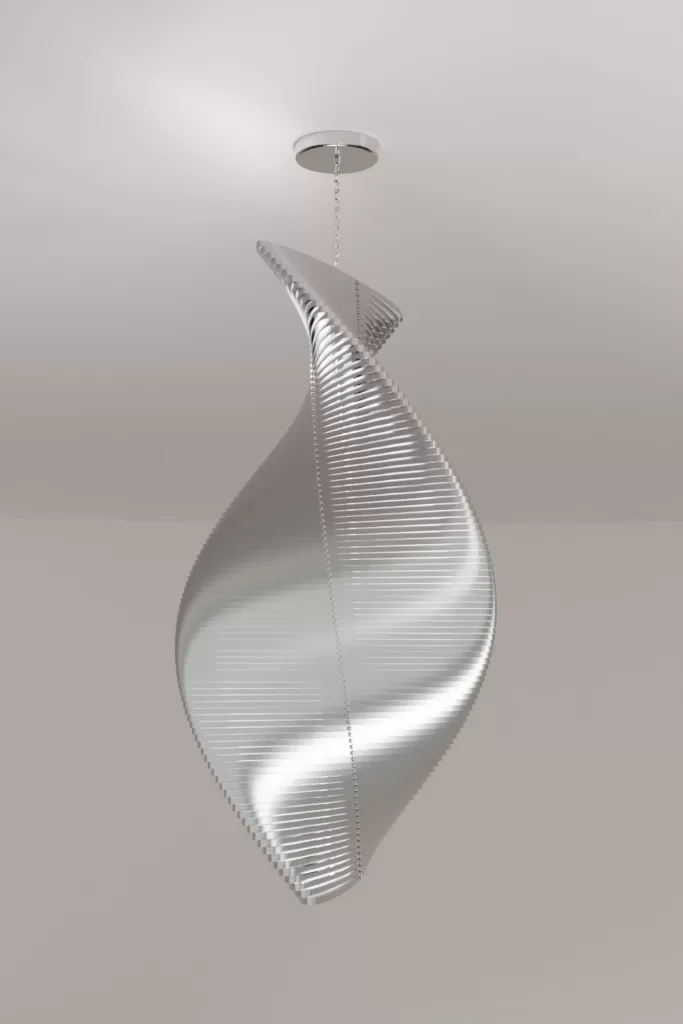 Luxury modern chandelier aluminium lighting design Aluminiumsky Lighting house Serpens 1e