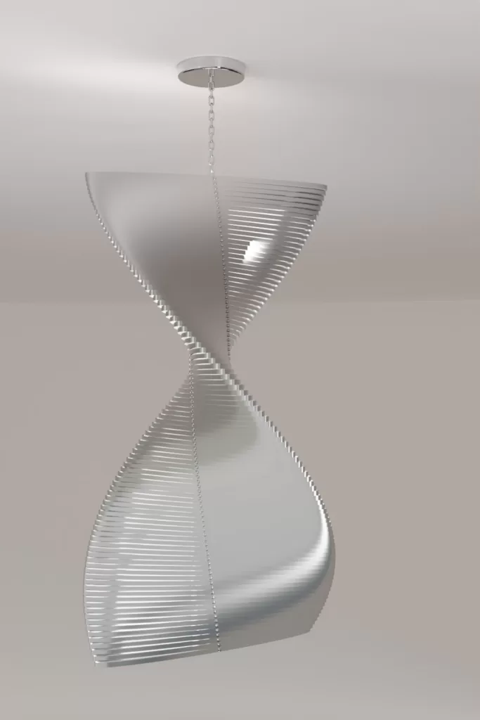 Luxury modern chandelier aluminium lighting design Aluminiumsky Lighting house Serpens 3e