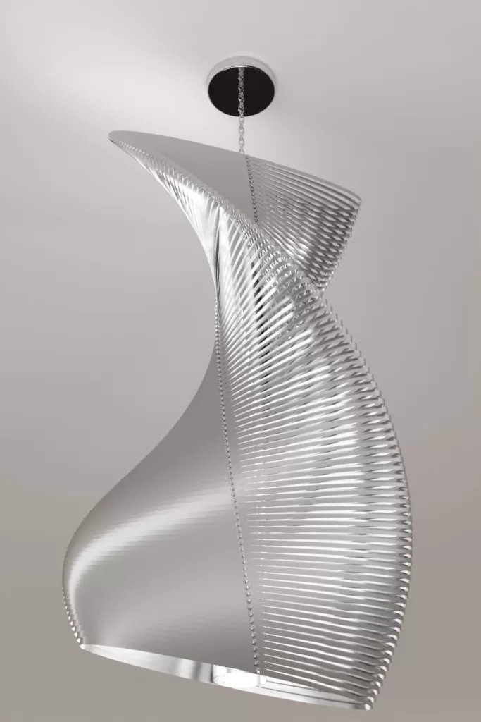 Luxury modern chandelier aluminium lighting design Aluminiumsky Lighting house Serpens 4e