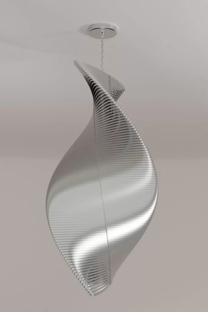 Luxury modern chandelier aluminium lighting design Aluminiumsky Lighting house Serpens 5e