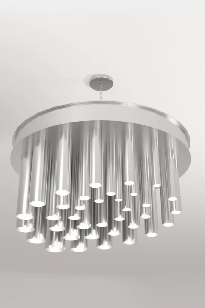Luxury modern chandelier aluminium lighting design Aluminiumsky Lynx 1e