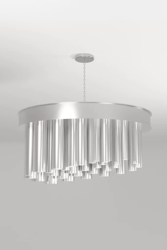 Luxury modern chandelier aluminium lighting design Aluminiumsky Lynx 3e