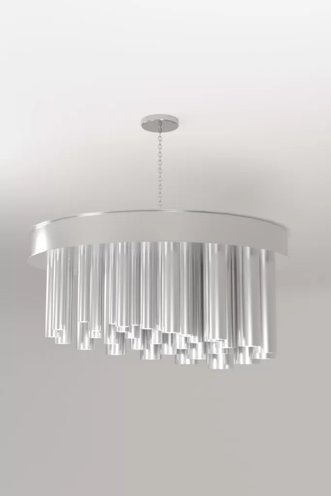 Luxury modern chandelier aluminium lighting design Aluminiumsky Lynx 4e