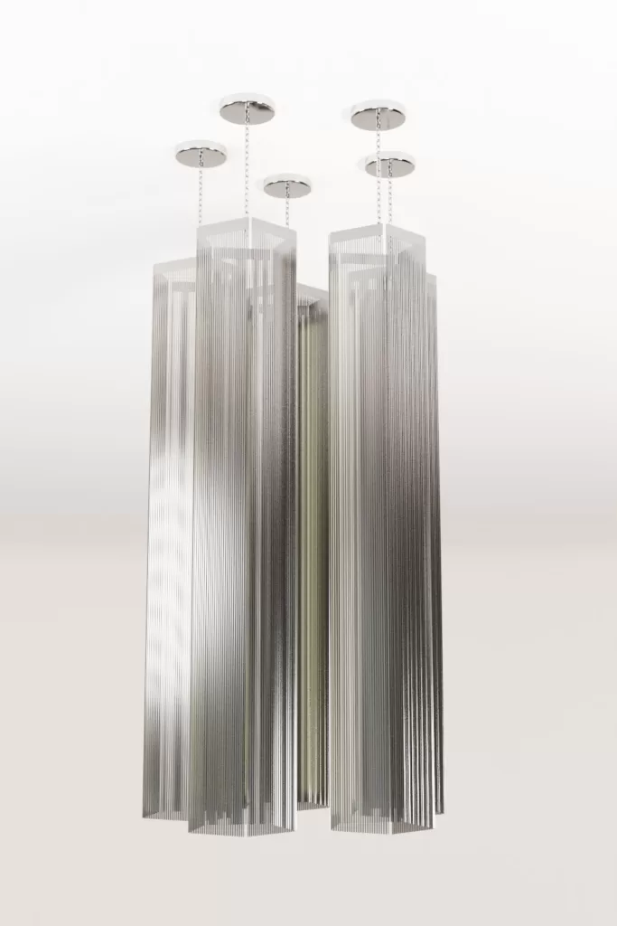 Luxury modern chandelier aluminium lighting design Aluminiumsky Pegasi 4e jpg