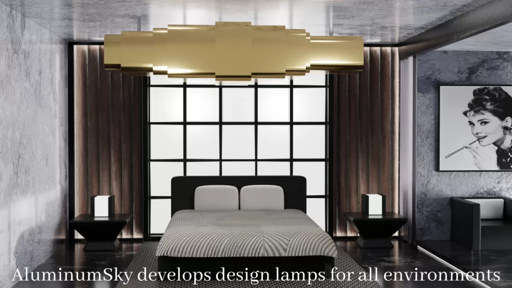 Luxury modern chandelier aluminium lighting design Scorpius S jpg