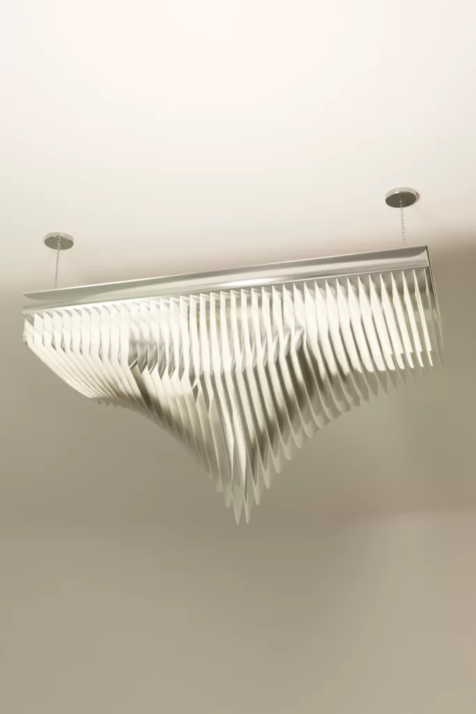 Luxury modern aluminium chandelier lighting design Aluminiumsky Aquarius 4e