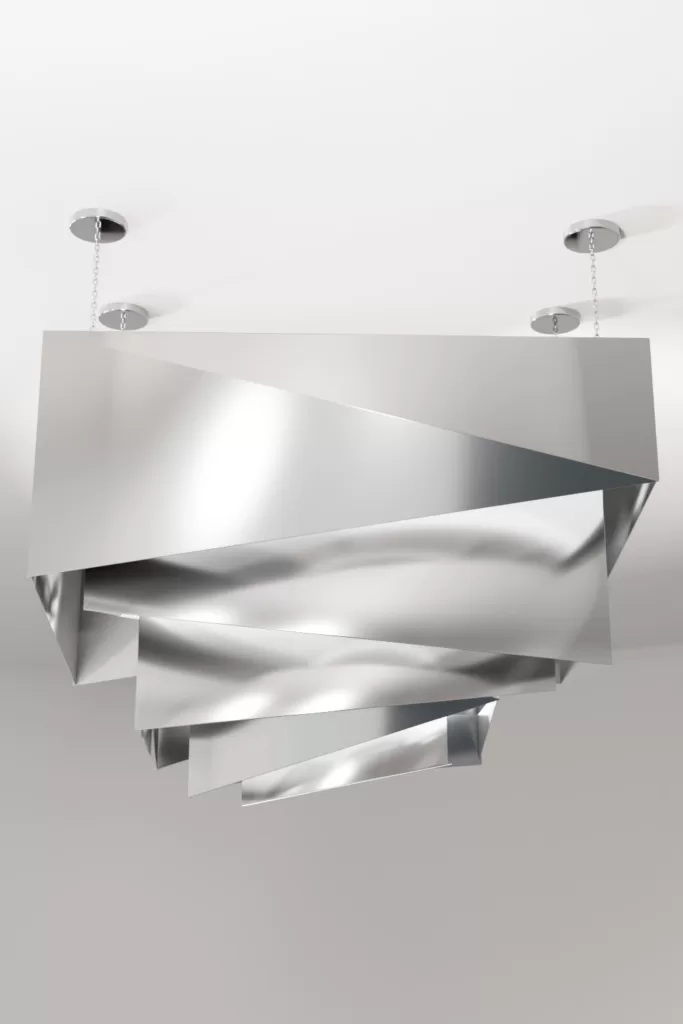 Luxury modern aluminium chandelier lighting design Aluminiumsky Teegarden 3e